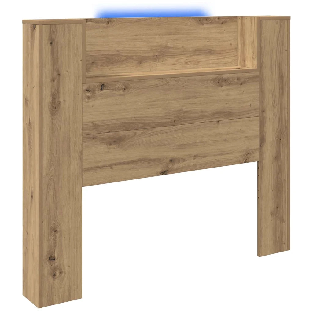 Testiera con lo scaffale-Testata contenitore Rovere artigianale 120 x 15 x 103,5 cm 466957