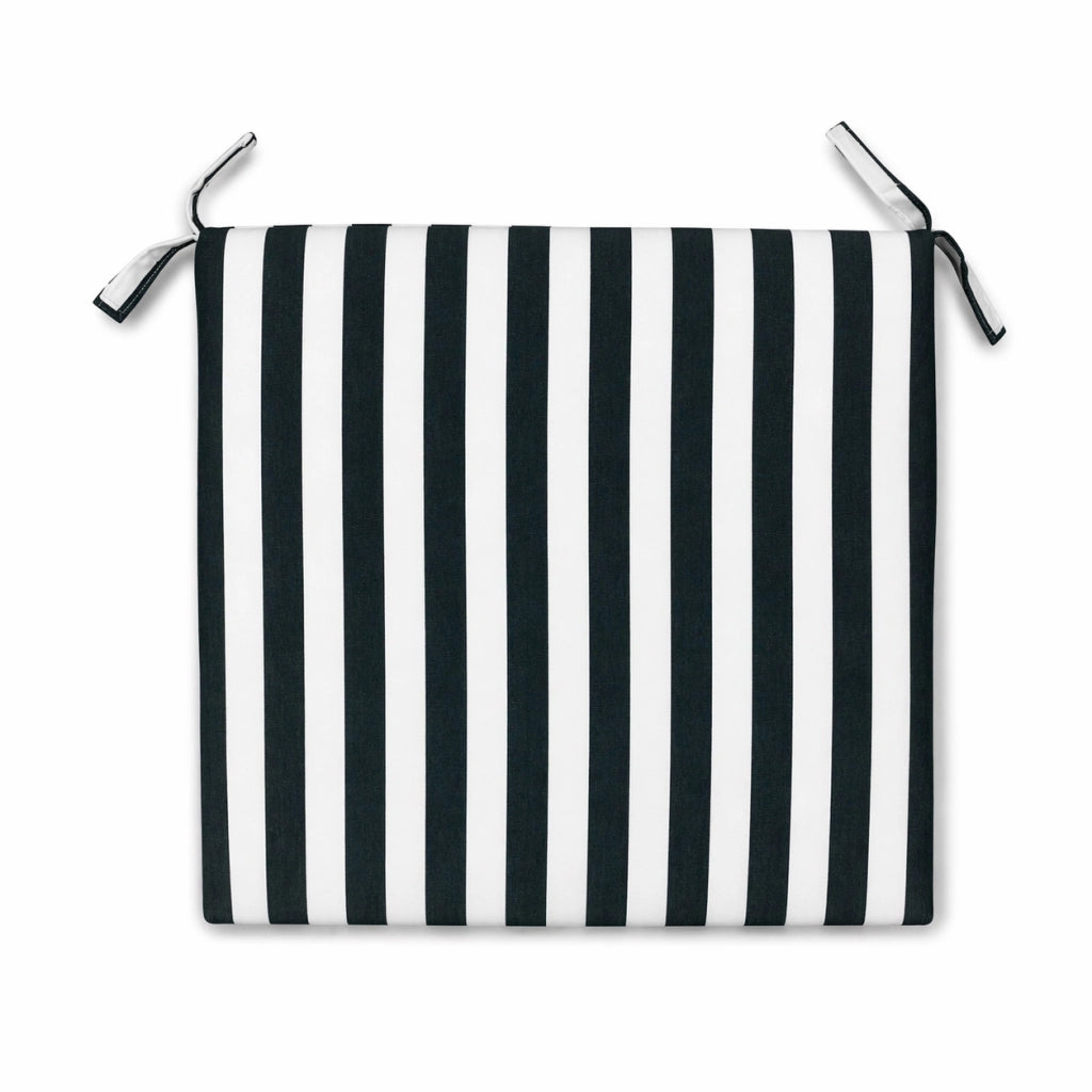 Cuscino seduta per sedia 45x47cm con velcro in poliestere – Verde/Bianco