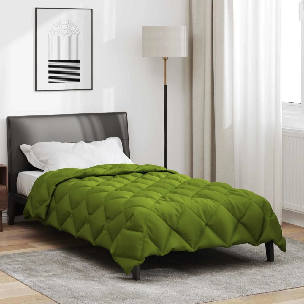 Duvet Invernale Verde 155 x 220 cm Microfibra