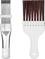 Condensorvinkammer per climatizzatore - Set di due raddrizzatori per condensatore - Spazzola per pulizia - Kit di riparazione per radiatori - Materiale in acciaio inossidabile - Utilizzo per climatizzatori, frigoriferi e veicoli - Ideale per cucine