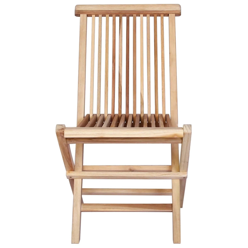 Sedia da giardino pieghevole 2 pcs Naturale 42028481