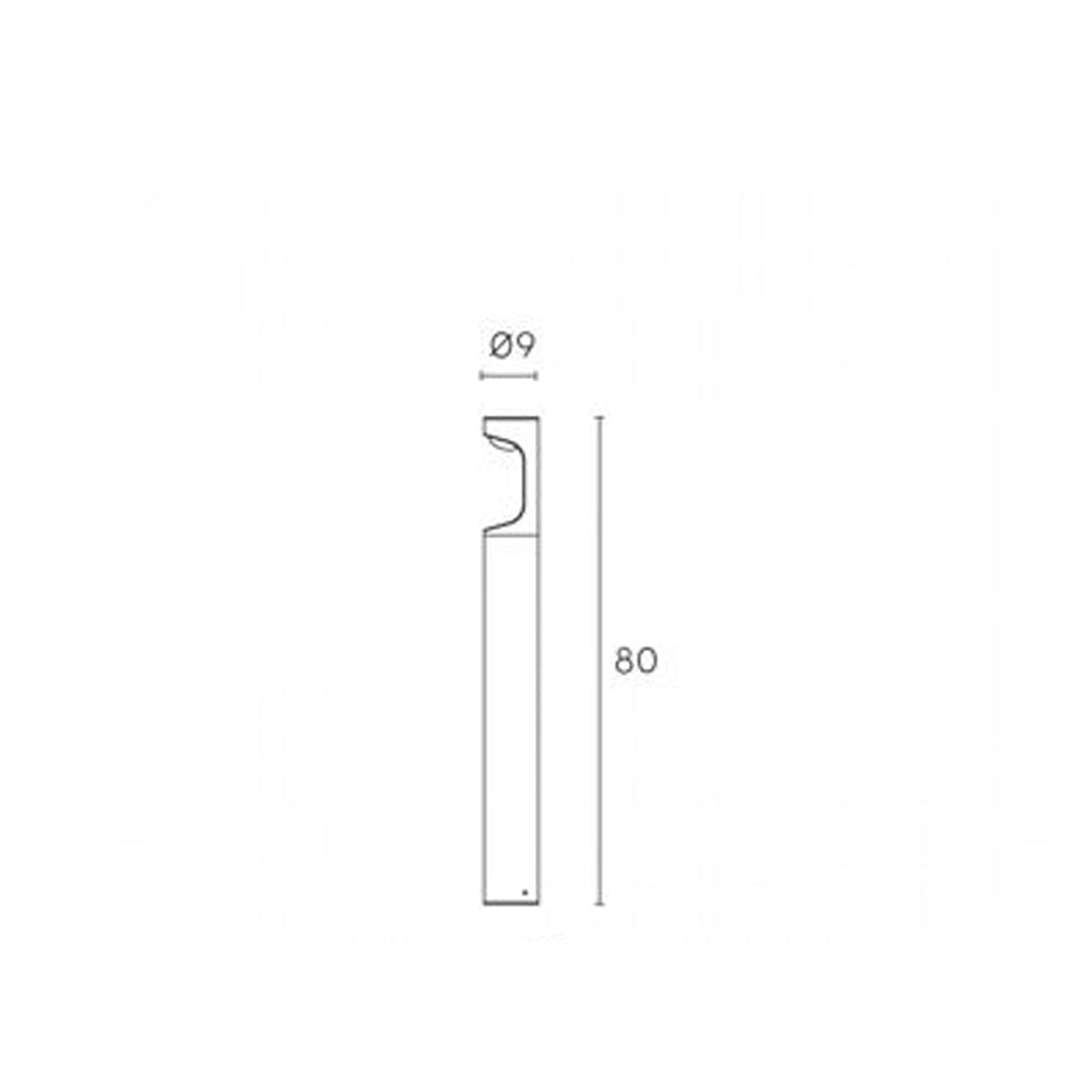 Palo Alto Esterno Moderno Cobra Alluminio E Termoplastica Grigio Led 9W 4000K