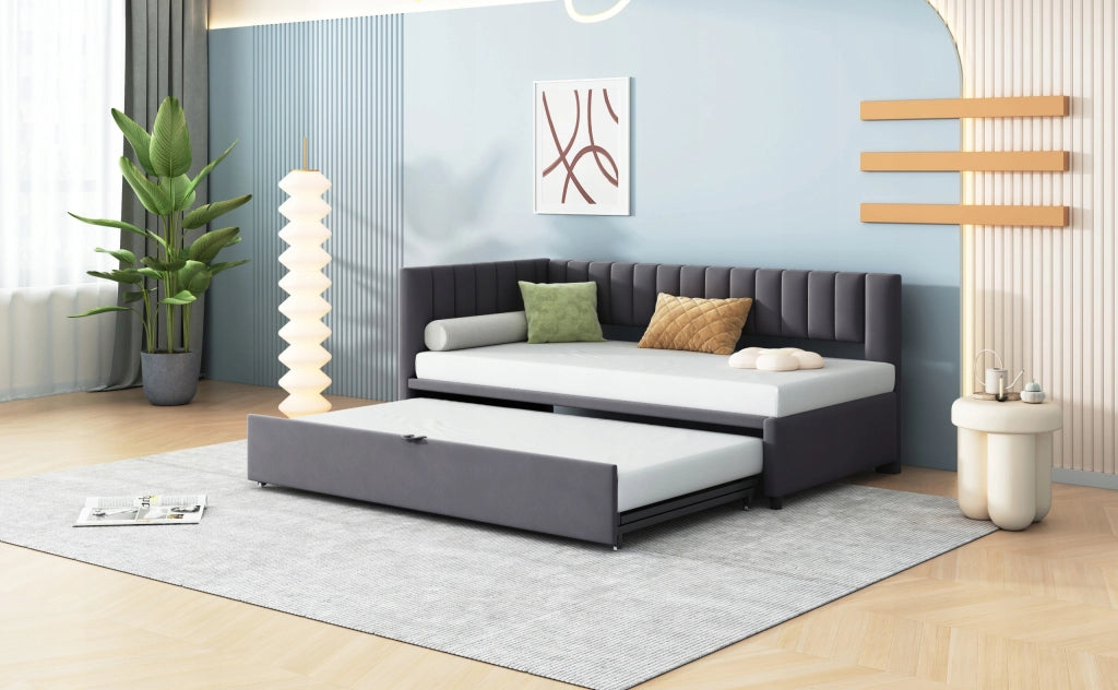 Divano letto angolare - Xylo - 90/180x200 - Grigio