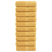Asciugamani Ospiti SOLUND 10 pz Oro 30x50 cm 600gsm