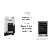 Trade Shop - Batteria Galaxy S4 Mini A Litio Cellulare Smartphone Ricambio 1900mah Maxtech Pa-t011 -