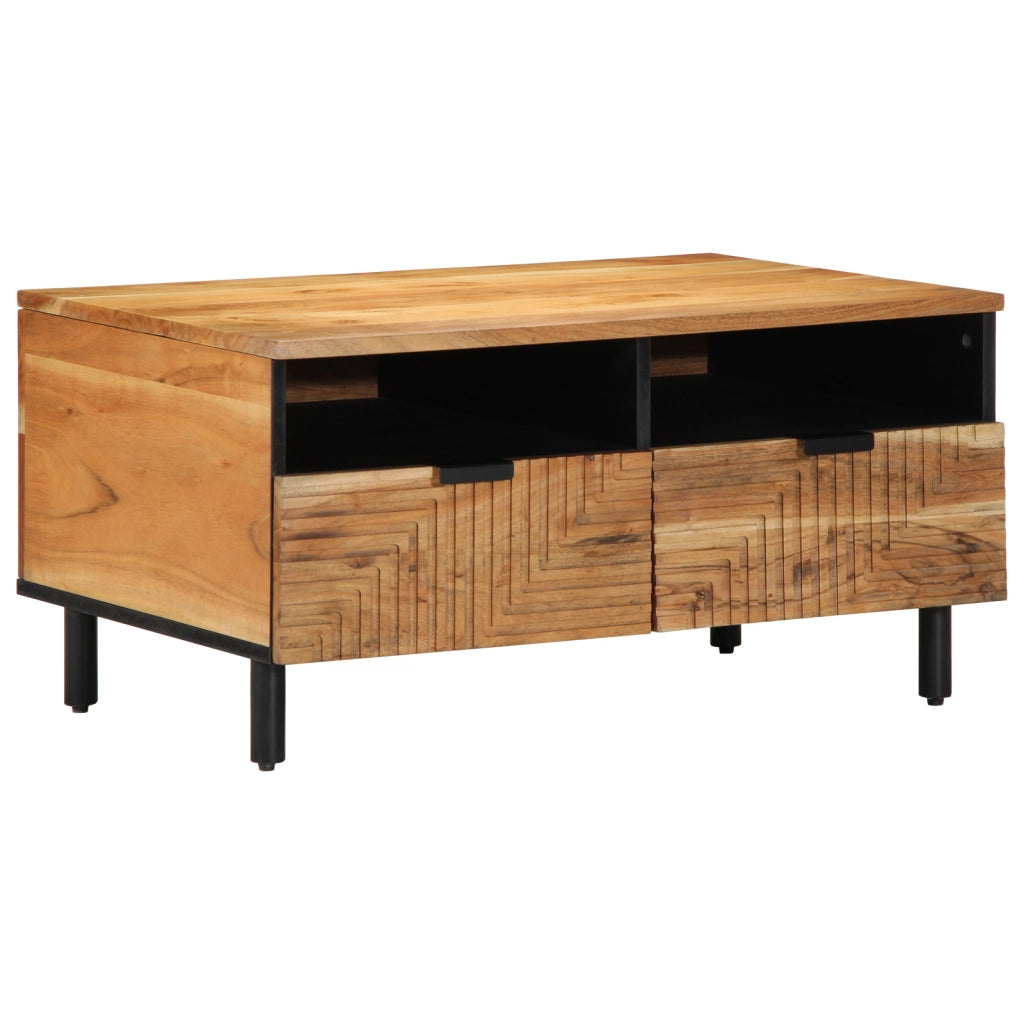 Tavolino da caffÃ¨ 80x54x40 cm in legno massello di acacia