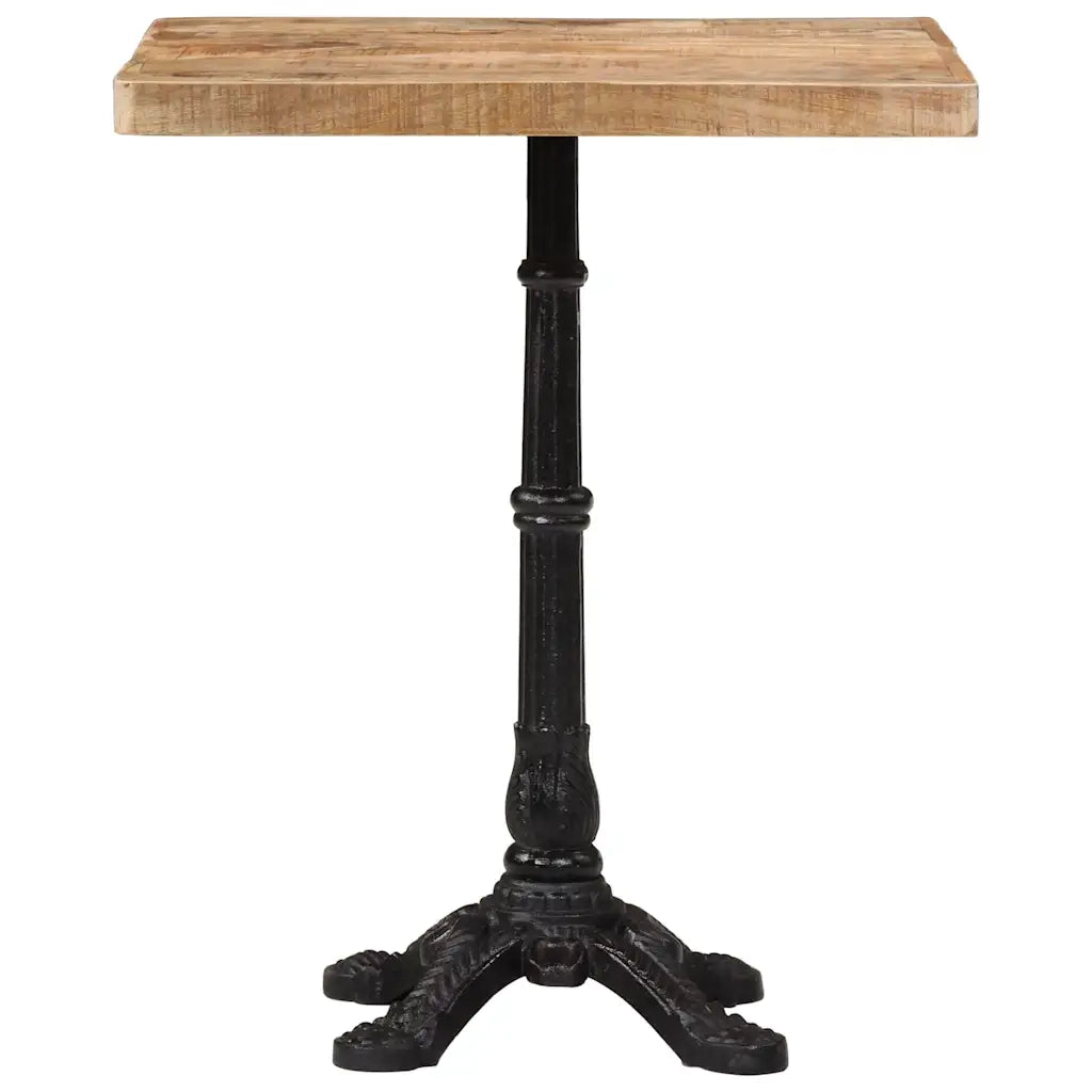 Tavolino da Bistrot 60x60x77 cm in Legno di Mango Grezzo