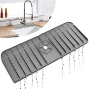 Matrice per rubinetto - Matrice per scarico - Matrice per asciugatura - Matrice per filtro - Sostenibile - Grigio - Adatto per rubinetti con diametro da 3,5 a 5cm - Da non mancare in cucina!