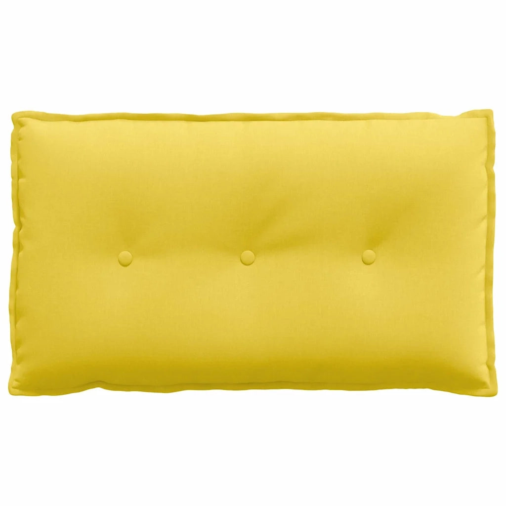 Cuscino per Schiena | Cuscino dorsale Giallo Chiaro 80 x 19 x 50 cm Tessuto