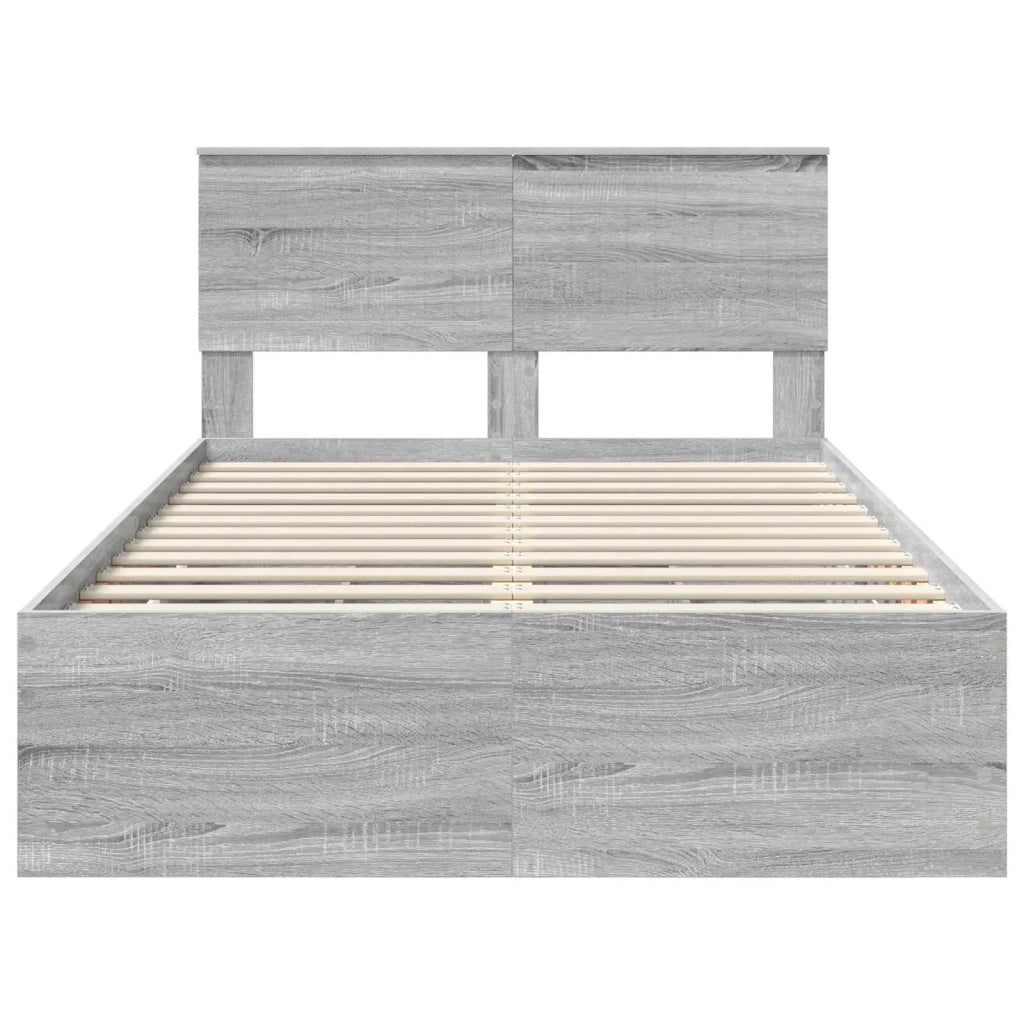 Struttura del letto con cassetto Grigio Sonoma 120 x 190 cm 3410733