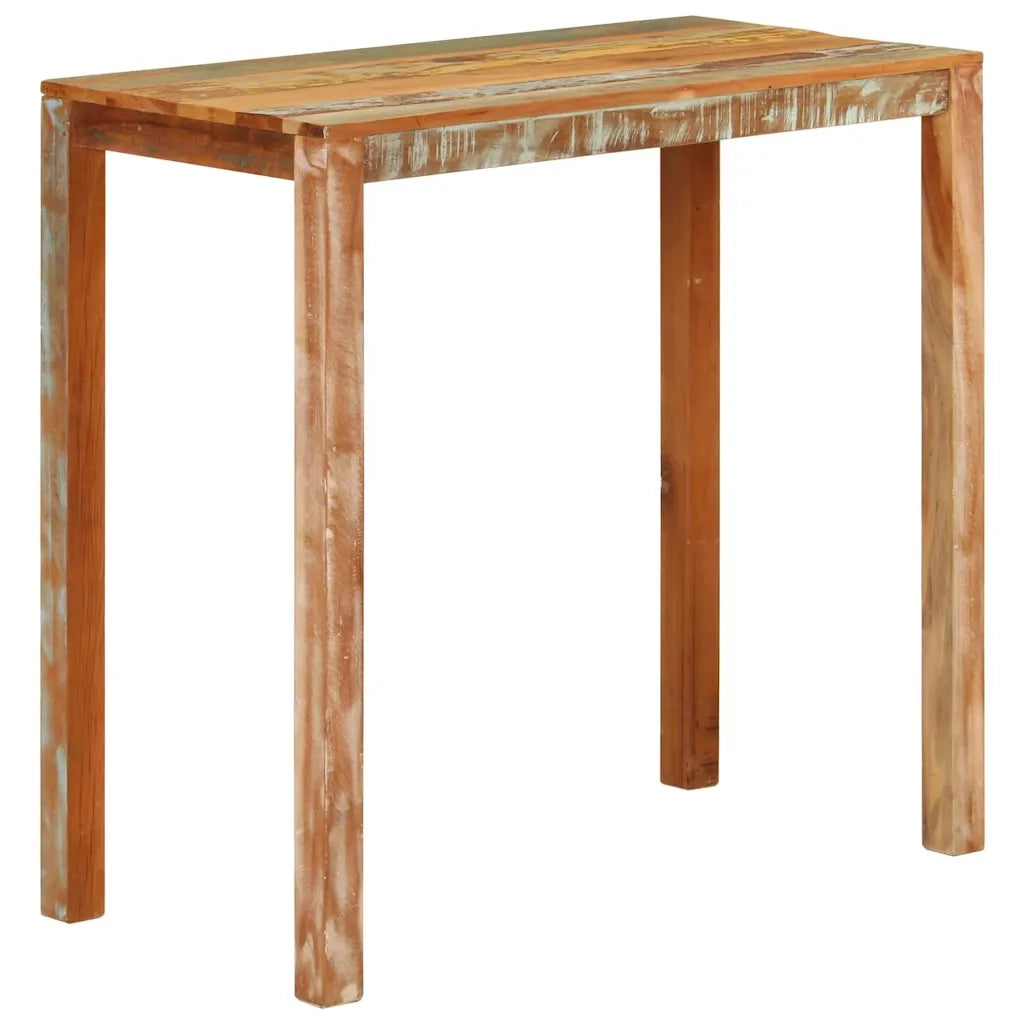 Tavolo da Bar 112x55x108 cm in Legno Massello di Recupero cod mxl 23664