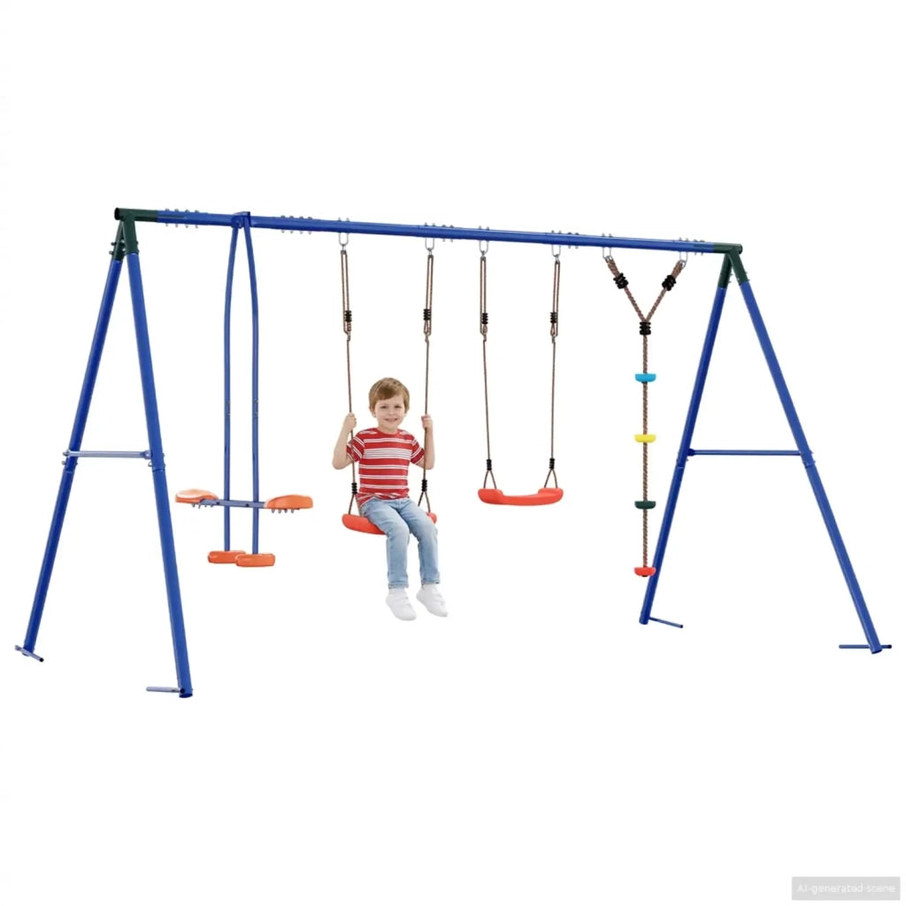 Set di Altalene per Esterni Multicolore Acciaio e PE 3429838