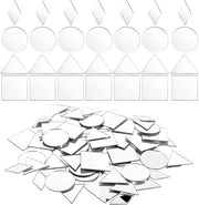 120 pezzi 4 forme decorazioni da incollare con adesivo acrilico 25 cm piccoli specchi da attaccare specchi da attaccare per decorare specchi da incollare per decorare specchi da attaccare per muur.