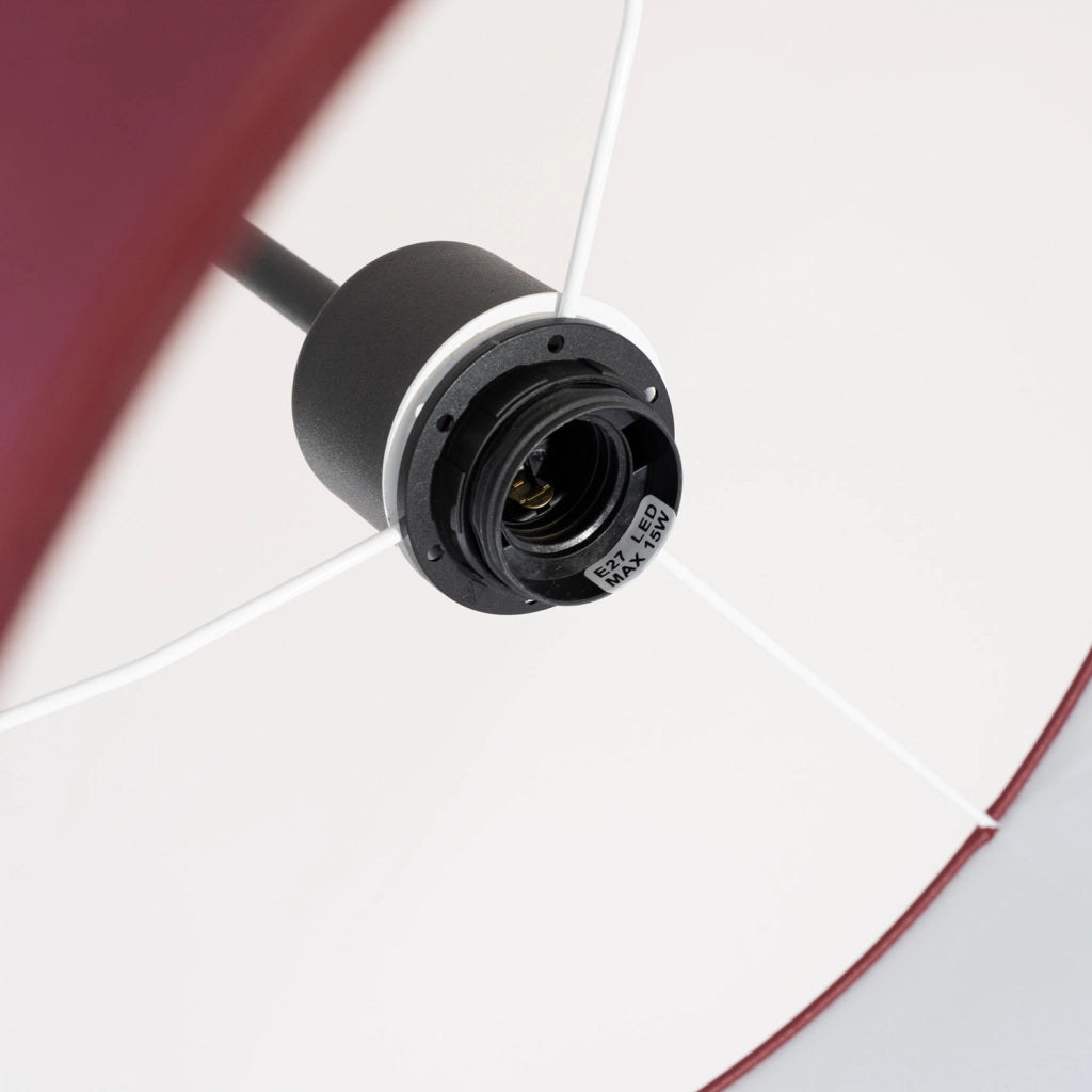 Lampada a sospensione minimal borgogna 40cm E27 PURELA