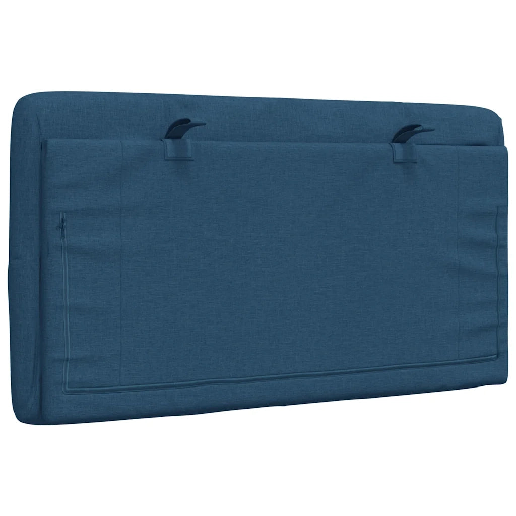 vidaXL Cuscino Testiera Blu 80 cm in Tessuto