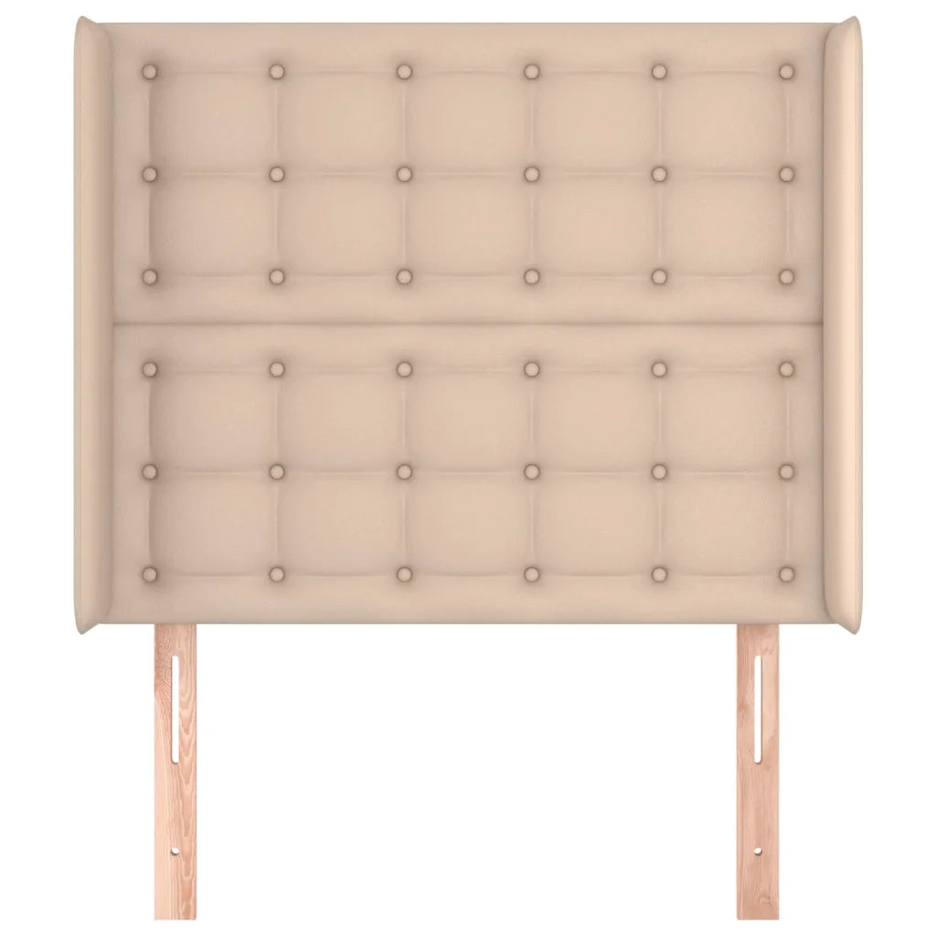 Testiera | Testata ad Orecchio Cappuccino 93x16x118/128 cm in Similpelle