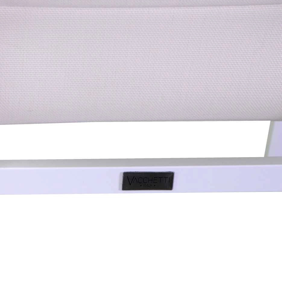Sedia da Giardino 56x66xh90 cm in Alluminio e Texilene Riverside Bianco