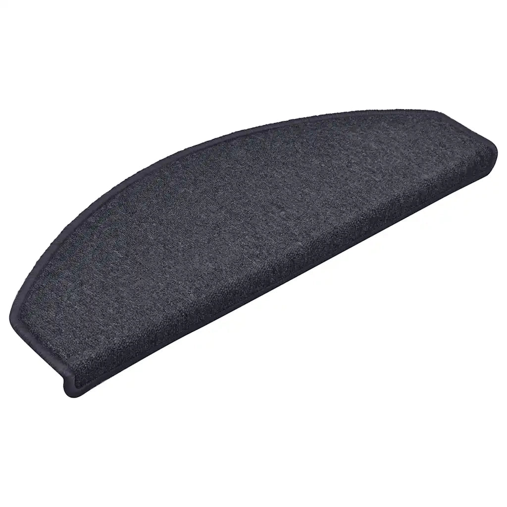 Tappetini per scale 30 pz 65x24x4 cm Grigio scuro e blu Semicircolari Grandi 3365759