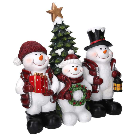 Pupazzi di neve resina con led cm 52x29xh52,5