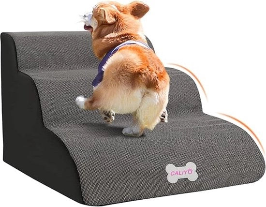 Trappola per cani per casa Trappola per piccoli animali, con rivestimento in piuma lavabile, gradini antiscivolo per cani