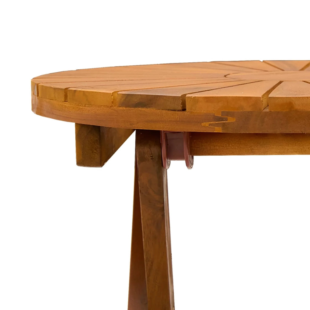 Tavolo da bistrot Naturale Ø45 x 45 cm Legno di Acacia Massello 42024977
