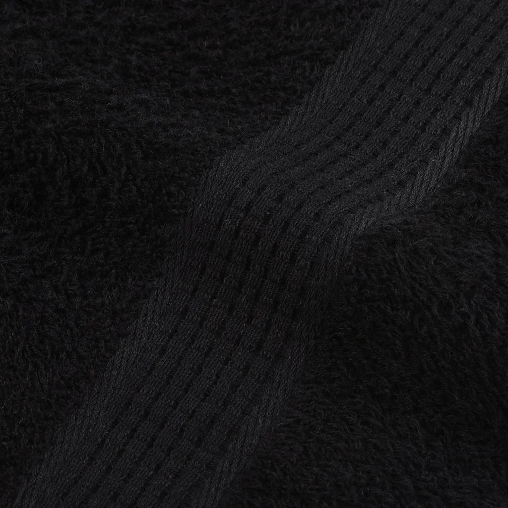 vidaXL Asciugamani 2 pz Neri 100x200 cm 360 g/m² 100% Cotone