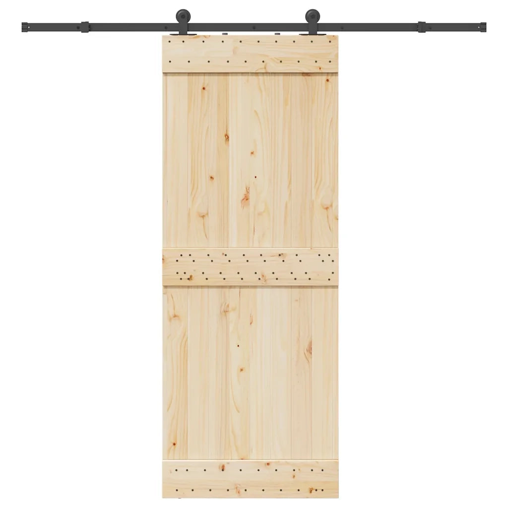 Kit di Binari per Porte Scorrevoli 213,5 cm Acciaio Nero CFW1047309