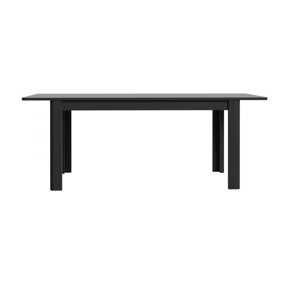 Tavolo rettangolare allungabile Mono Core 160/206 cm con allunga centrale colore nero