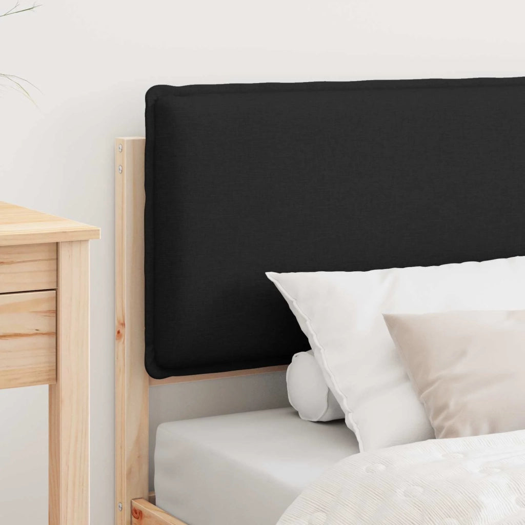 Letto con Testiera Rivestita Nero 90 x 190 cm 877876
