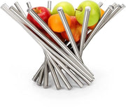 Fruitiera in acciaio inossidabile - design moderno - 1 pezzo - 25 cm alto