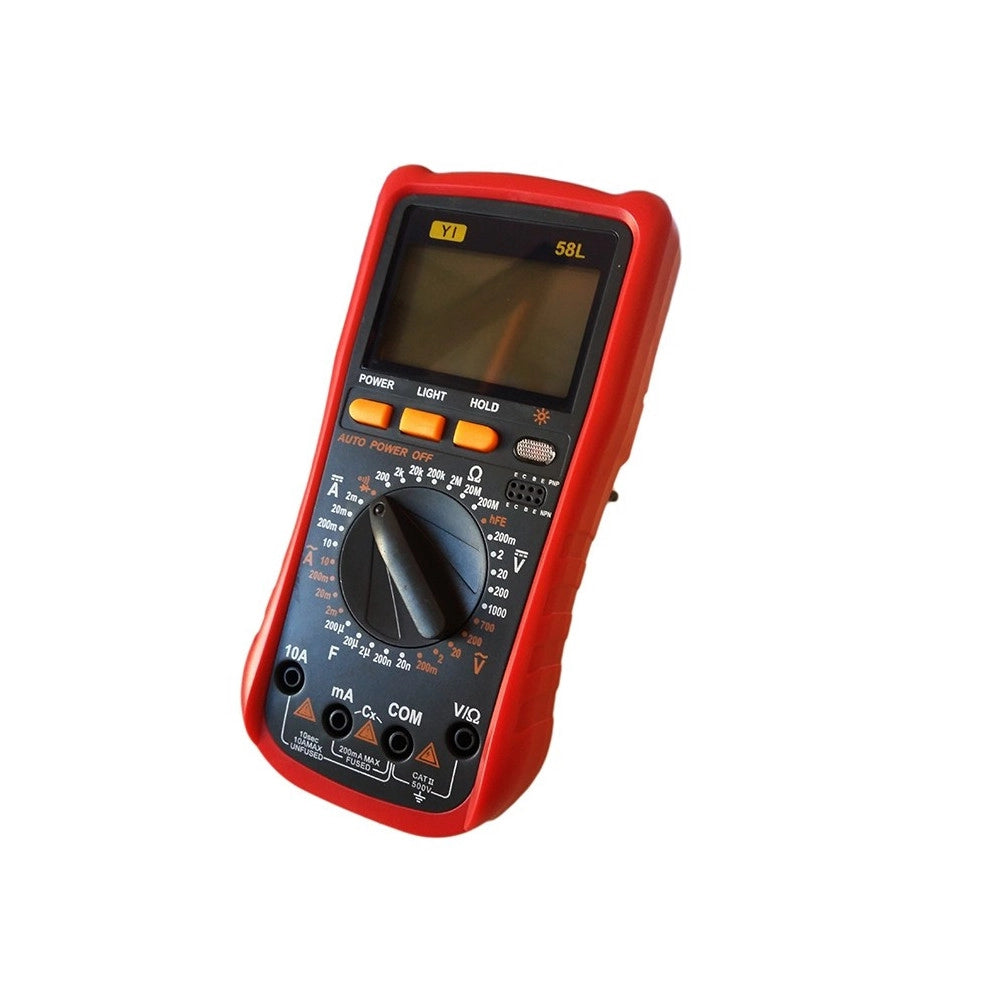Trade Shop - Multimetro Tester Digitale Professionale Volt Ampere Farad Puntali Yi-58l -