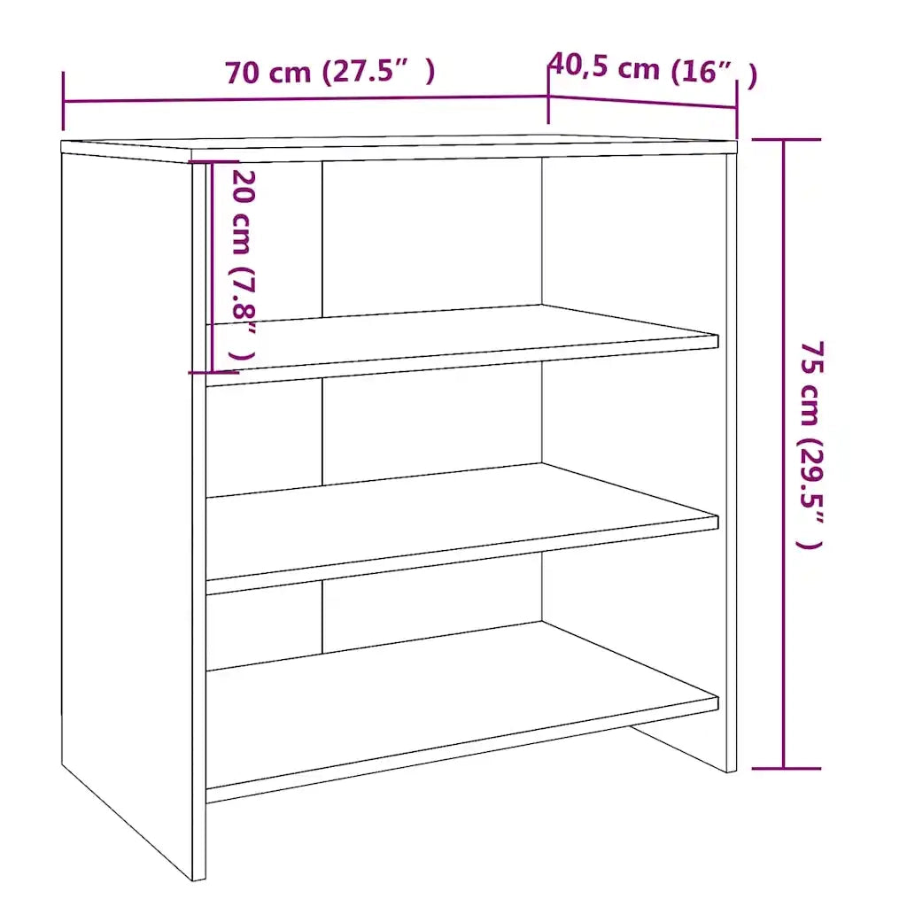 Credenze 2 pz | Madia | Buffet da pranzo | Armadio da pranzo Rovere Fumo in Legno Multistrato