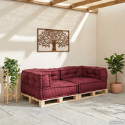 vidaXL Pouf Modulare Marrone Rossiccio 140x70x36 in Tessuto
