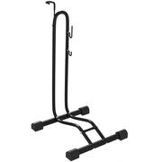 Supporto bici verticale orizzontale 41x41x121 cm metallo nero regolabile