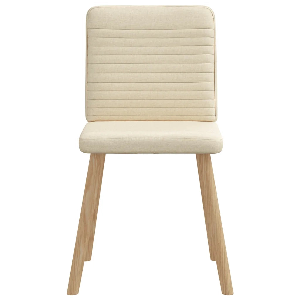Sedie da Pranzo 6 pz Crema in Tessuto 3315521