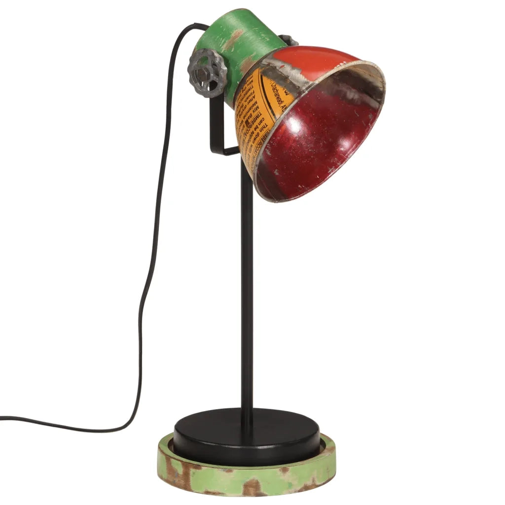 vidaXL Lampada da Scrivania 25 W Multicolore 17x17x50 cm E27