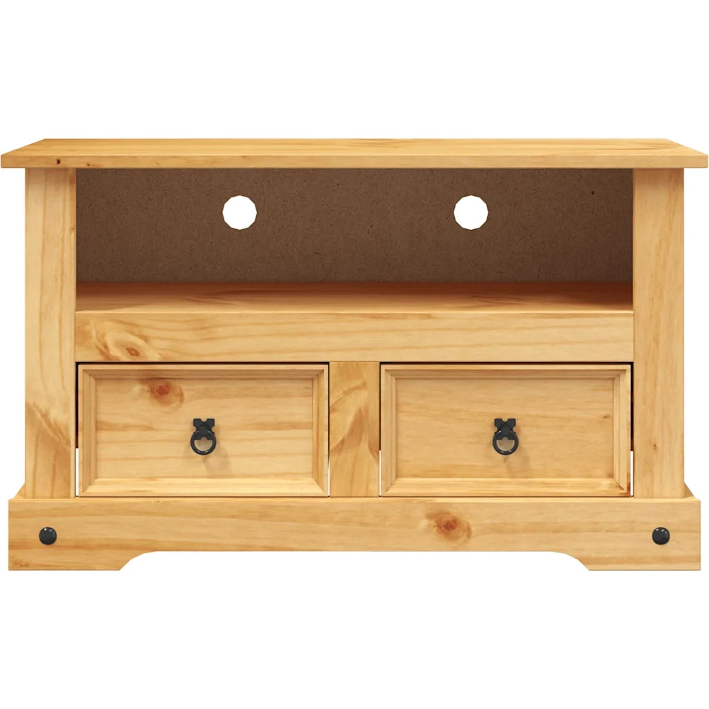 Mobile Porta TV Legno Pino Messicano Corona Range 91x43x56 cm 243738
