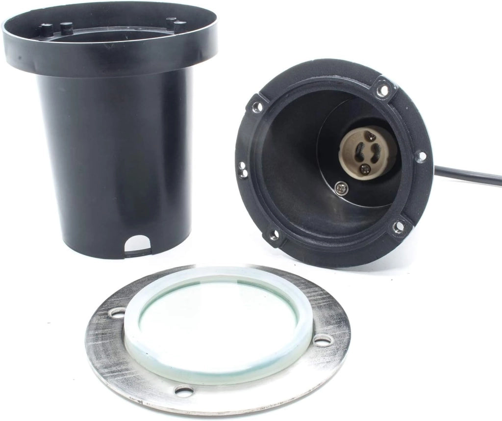 Faretto lampada da incasso a terra calpestabile segnapasso tondo con attacco gu10 per esterno da giardino sentieri IP65 luce spot