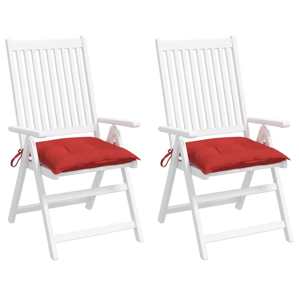 Cuscini per Pallet 2 pz Rossi 50x50x7 cm Tessuto Oxford 361525