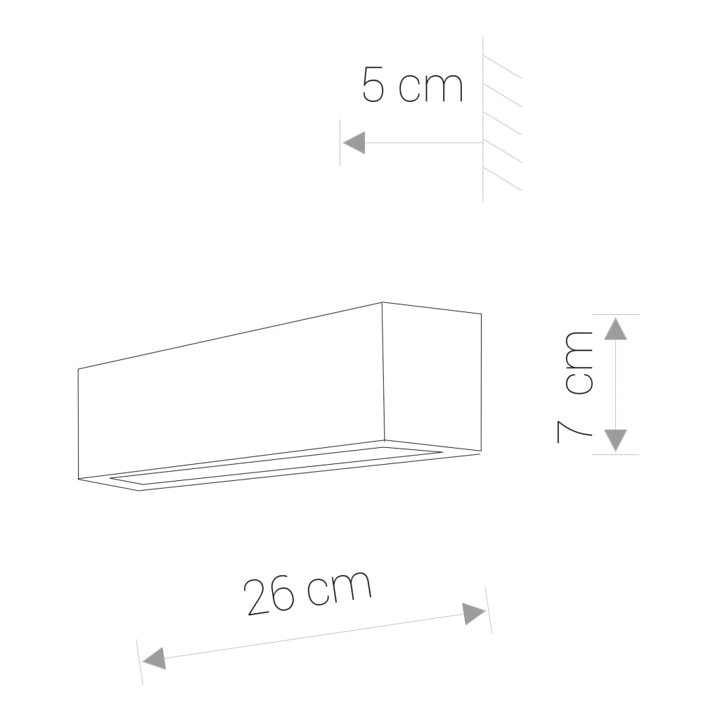 Applique Nowodvorski Straight bianca acciaio 1 luce E14
