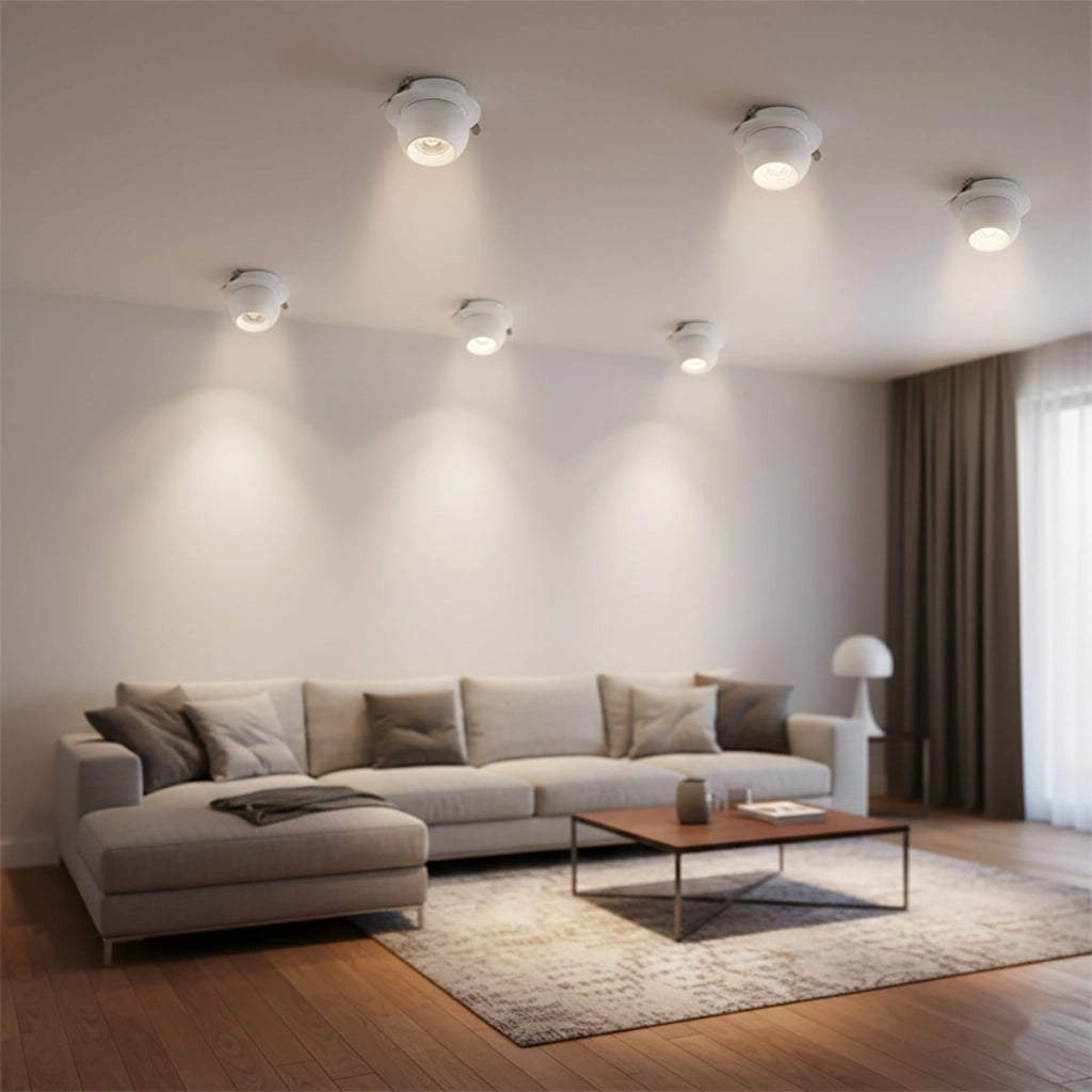 FARETTO LED INCASSO 12W ORIENTABILE 4CCT 3000K 4000K 6000K 1290LM ET-21659