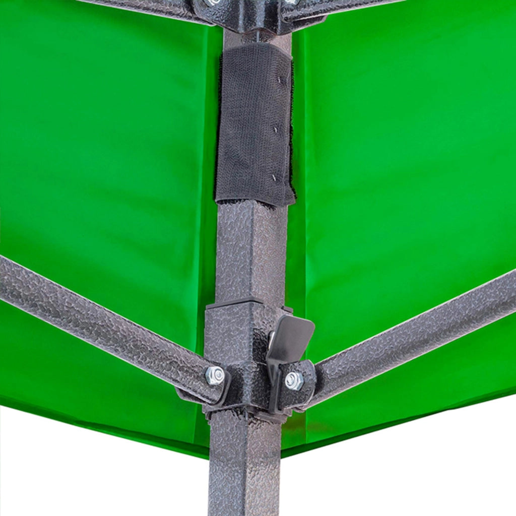 Gazebo richiudibile 3x3 pieghevole a fisarmonica automatico mercato tenda con sacca colore verde