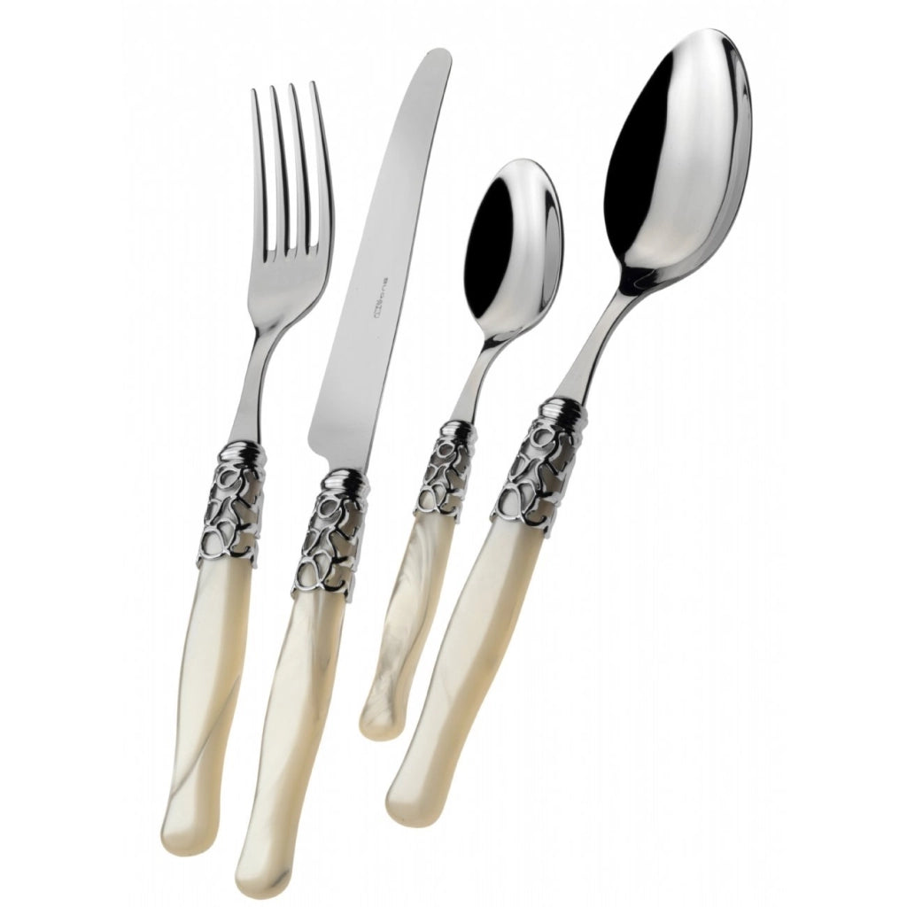 Casa Bugatti SECAM-C1550 Selene Set Posate, 24 Pezzi, Confezione Compatta
