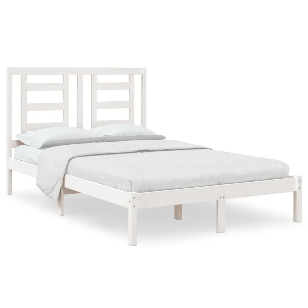 Giroletto senza Materasso Bianco 120x200 cm Legno Massello Pino