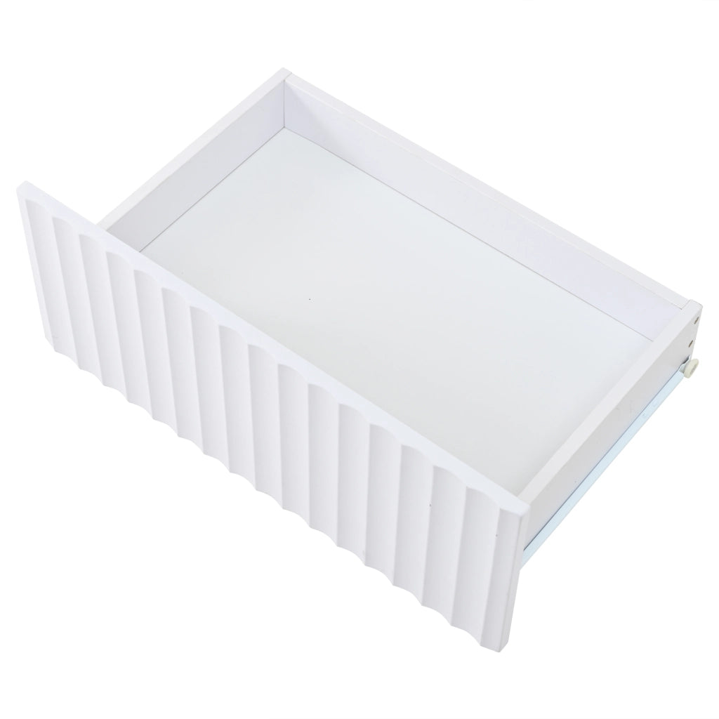 TAVOLINO DA SALOTTO 100 x 50 x 45 cm Bianco in truciolare con LED