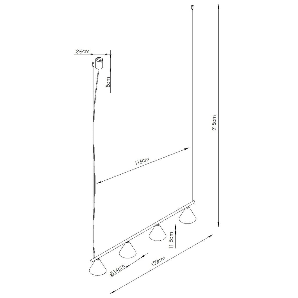 Lampadario NOX 4L taupe