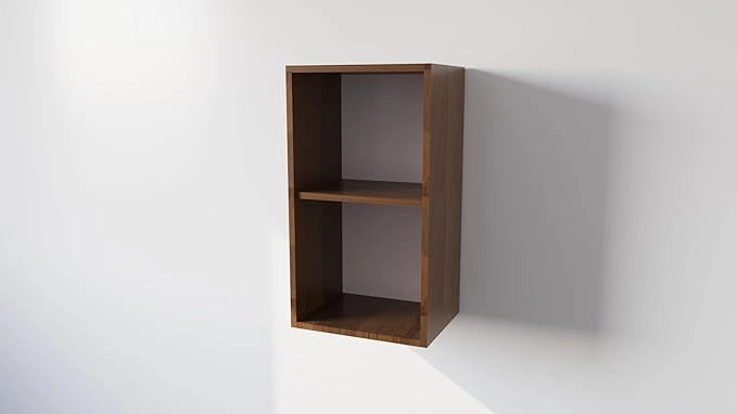 Pensile Cucina in Legno Nobilitato Noce Mobile Alto con 1 Anta, Pensile Componibile Moderno Made in Italy (H72XL60XP33 cm)