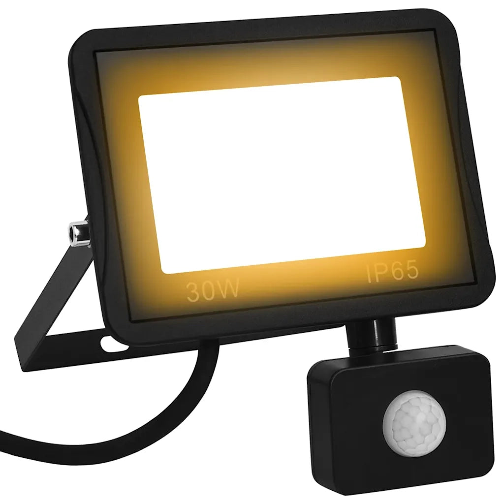 Faretto a LED con Sensore 30 W Bianco Caldocod mxl 103828