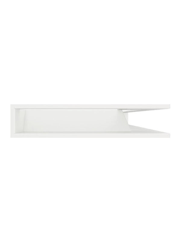 Griglia di ventilazione Angolare per camino 95x800x450 - Loft Angle destra bianca
