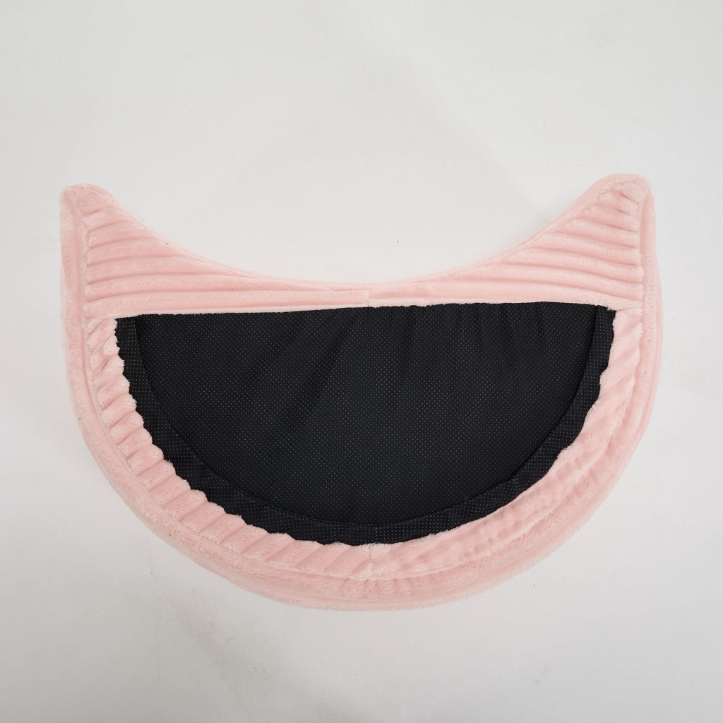 Poltrona da lettura con pouf e 5 cuscini rosa